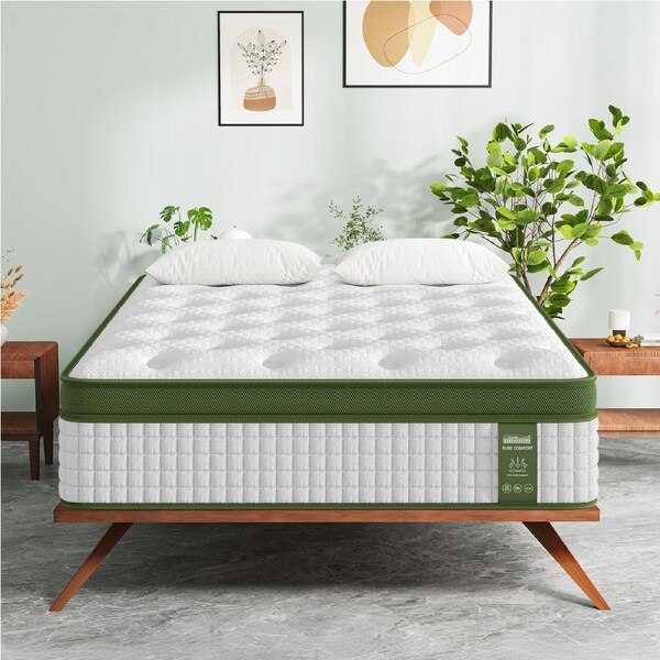 34cm King Single BedStory Latex Hybrid Mattress 7 Zone Pocket Spring Medium