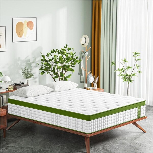 34cm Double BedStory Latex Hybrid Mattress 5 Zone Pocket Spring Medium Firm