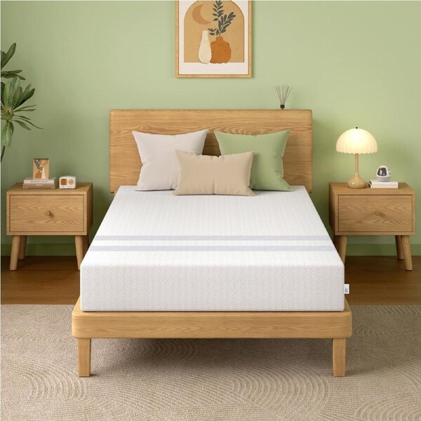 20cm King Single BedStory Two Sided Gel Memory Foam Mattress Medium Soft & Firm