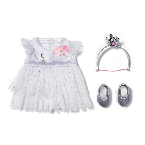Baby Born Ballerina Doll Outfit/Accessory w/Dress Crown Ballet Shoes 43cm 3y+