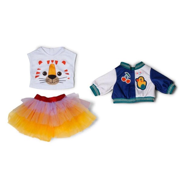 3pc Baby Born Tutu Outfit/Accessory for 43cm Doll w/Skirt Singlet Jacket 3y+