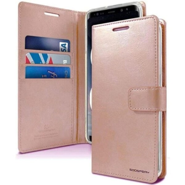 Goosperry Bluemoon Diary Phone Case for iPhone 14 Plus - Rose Gold