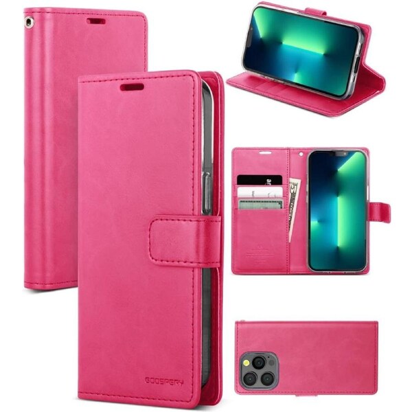 Goosperry Bluemoon Diary Phone Case for iPhone 13 Pro - Hot Pink