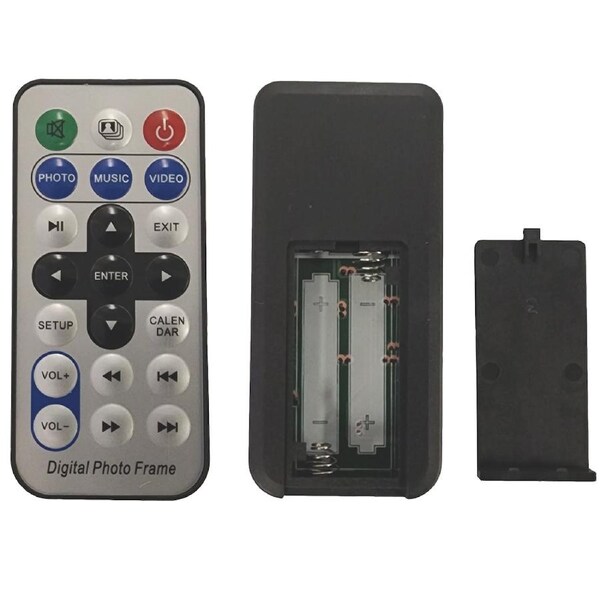 7" Digital Photo Frame Multimedia Player Usb Card Reader Jpeg Mp3 Avi White White