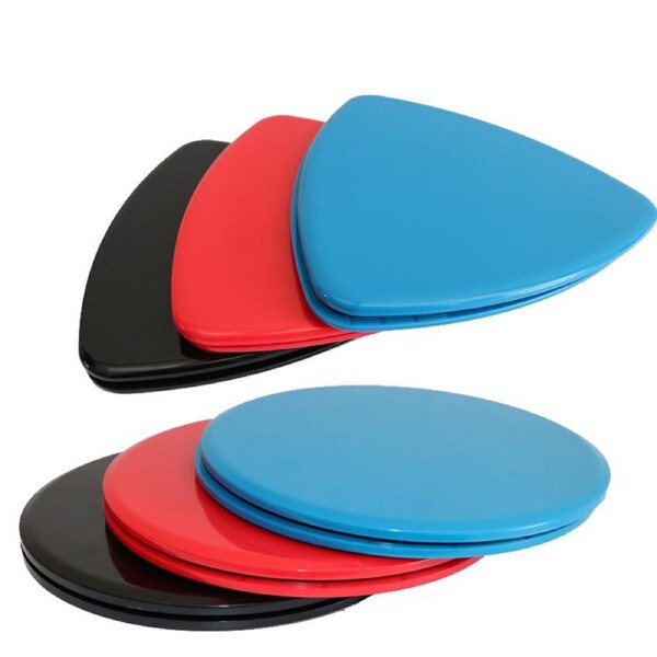 Core Sliders Gliding Discs Exercise Gym Fitness Foam Circle Pad Pair Black