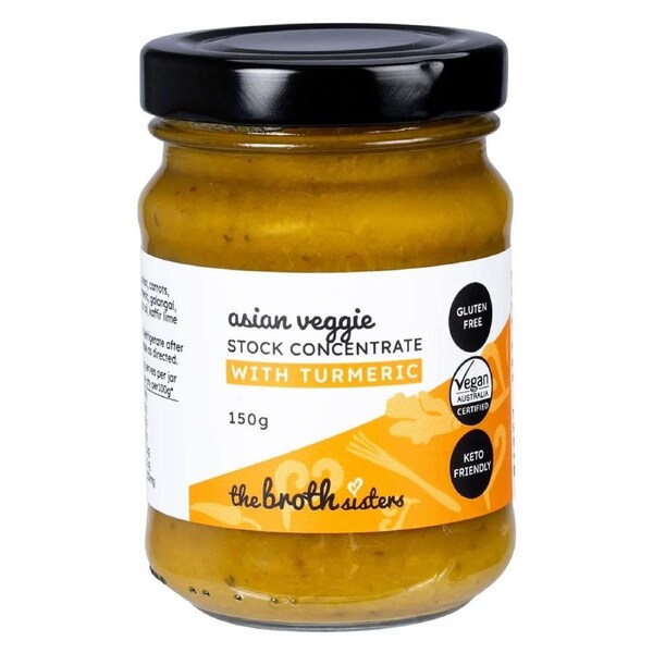 The Broth Sisters Asian Veggie Stock Concentrate with Turmeric 150g