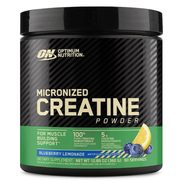 Optimum Nutrition Micronized Creatine Monohydrate Powder Blueberry Lemonade 360g