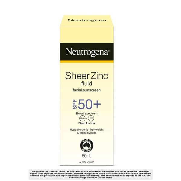 Neutrogena Sheer Zinc Fluid Facial Sunscreen SPF50 - 50ml