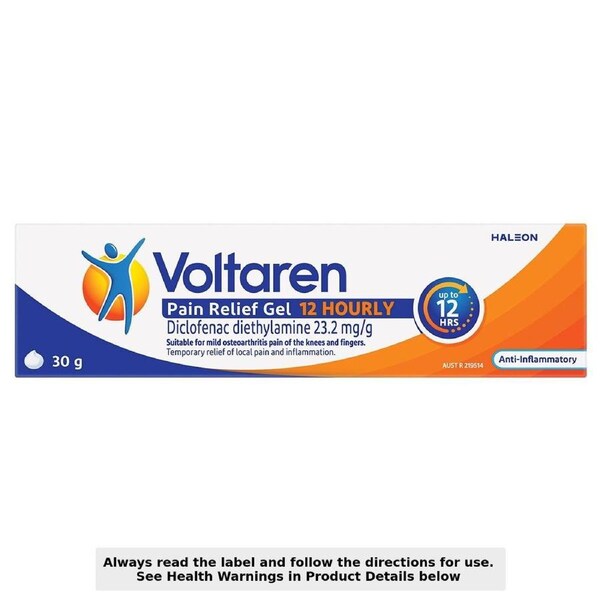 Voltaren Pain Relief Gel 12 Hourly 30g