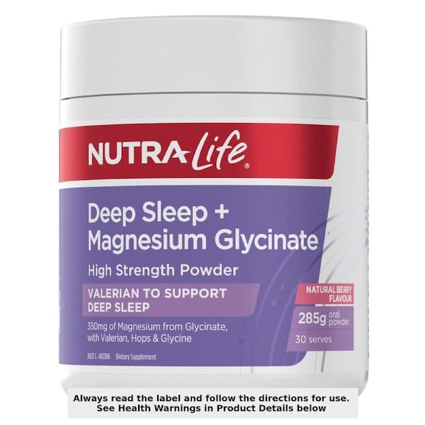 Nutra-Life Deep Sleep+Magnesium Glycinate Powder 285g