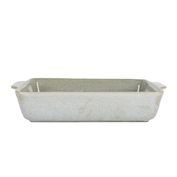 NF Living Rectangular Bake Dish 39x27x8 Durable Ceramic Baking Bakeware Green
