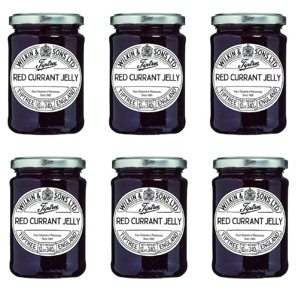 6PK Tiptree Red Currant Jelly/Preserve Jar Spread/Topping Gluten Free 340g