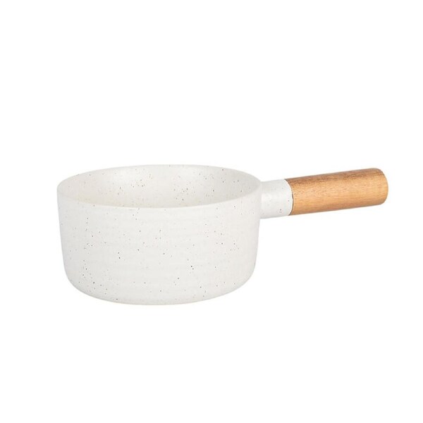 NF Living Handled Bowl 28x15.5x7 Ceramic Durable Stoneware Serveware White
