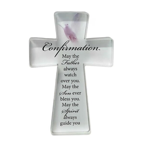 Glass Cut Standing Cross - Confirmation