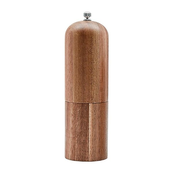 Essen Acacia Wood Spice Grinder 6x18 Pepper Mill Durable Kitchenware Brown