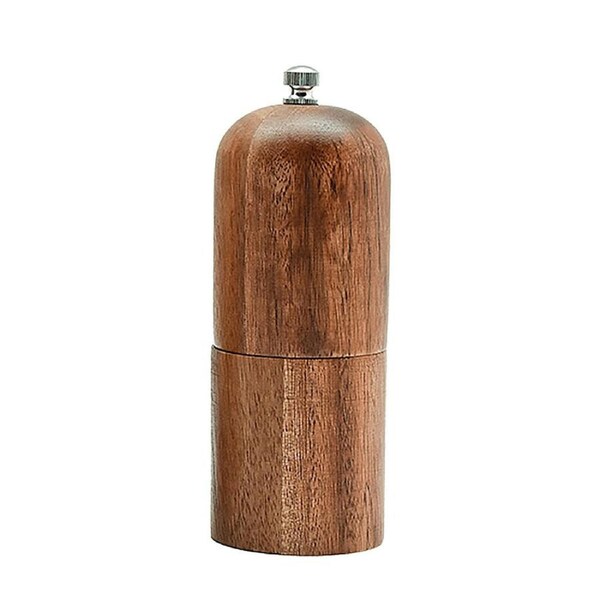 Essen Acacia Wood Spice Grinder 5x13 Pepper Mill Durable Kitchenware Brown