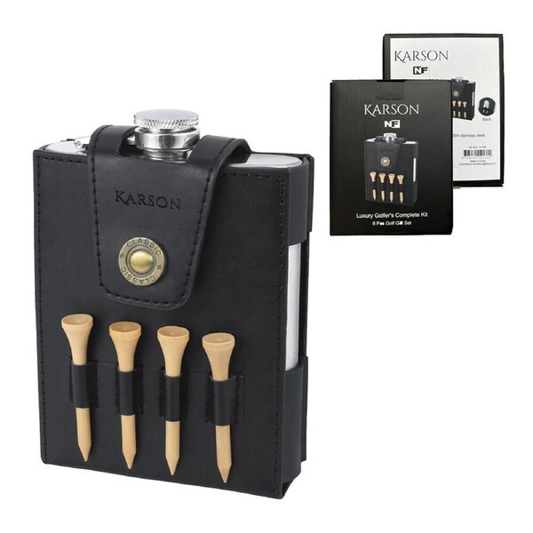 6pc NF Living Karson Golf Gift Set 13x10 Complete Accessory Stainless Steel