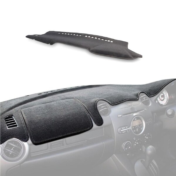 For TOYOTA HILUX GUN126R 06/2020-07/2025 GR, Rugged X & Rogue Models Custom Black Car Dash Mat Cover Dashmat 2020 2021 2022 2023 2024 2025