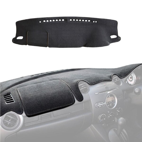 For TOYOTA FORTUNER GUN156R 09/2015-On All Wagon Models w/out Premium JBL Audio large on dash speakers Custom Black Car Dash Mat Cover Dashmat 2015 2016 2017 2018 2019 2020 2021 2022 2023 20