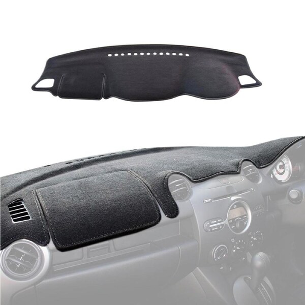 For MITSUBISHI TRITON MQ/MR 01/2015-12/2024 All Models Custom Black Car Dash Mat Cover Dashmat 2015 2016 2017 2018 2019 2020 2021 2022 2023 2024