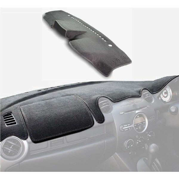 For TOYOTA PRADO 250 GX, GXL & VX Models 10/2024-On All Models Without HUD Custom Black Car Dash Mat Cover Dashmat 2024 2025