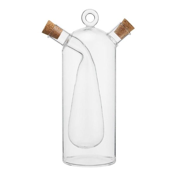 NF Living Duel Oil & Vinegar Cruet 500ml Dual Chamber Glass Kitchenware