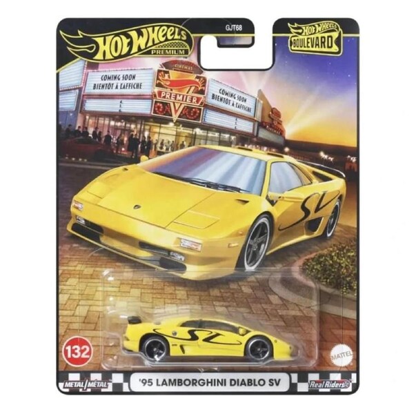 Hot Wheels Premium Boulevard 1995 Lamborghini Diablo SV Diecast Vehicle