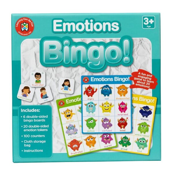 Learning Can Be Fun Emotions Bingo Educational Childrens Toy 3y+