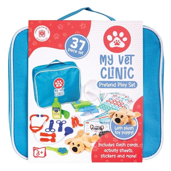 Learning Can Be Fun My First Vet Set Kids Pretend Play Toy Blue