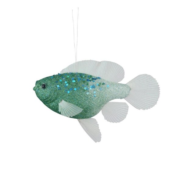 Blue Fish Christmas Tree Ornament