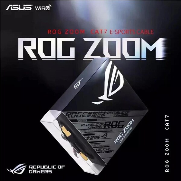 ASUS ROG Cat7 Up To 600MHz&10GB Transfer Rates Ethernet LAN Network Cable 3m