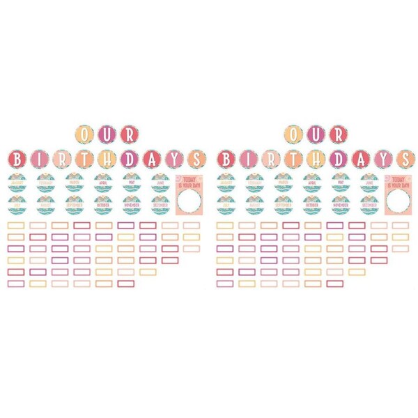 2x 73pc Learning Can Be Fun Birthday Bulletin Board Set Sacred Country