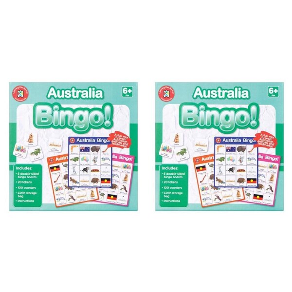 2PK Learning Can Be Fun Australia Bingo Educational Childrens Toy 6y+