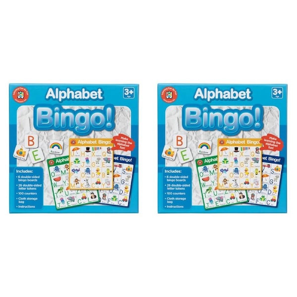 2PK Learning Can Be Fun Alphabet Bingo Educational Childrens Toy 3y+