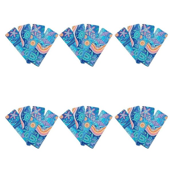 6x 32pc Learning Can Be Fun Ocean Country First Nations Bookmarks 15x5cm
