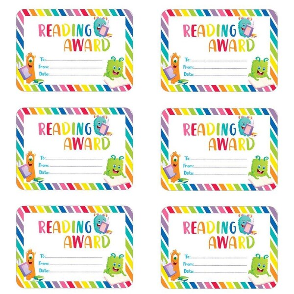 6x 30pc Learning Can Be Fun Giggle & Grow Reading Award Certificates A5