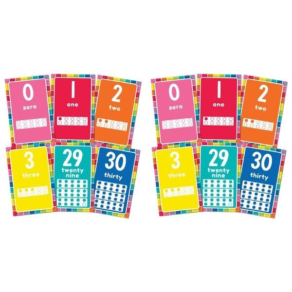 2PK Learning Can Be Fun Giggle & Grow Number Cards Bulletin Board Set 14x22cm