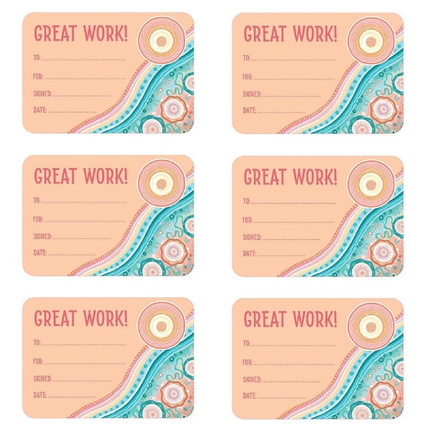 6x 30pc Learning Can Be Fun Sacred Country Great Work Certificates A5