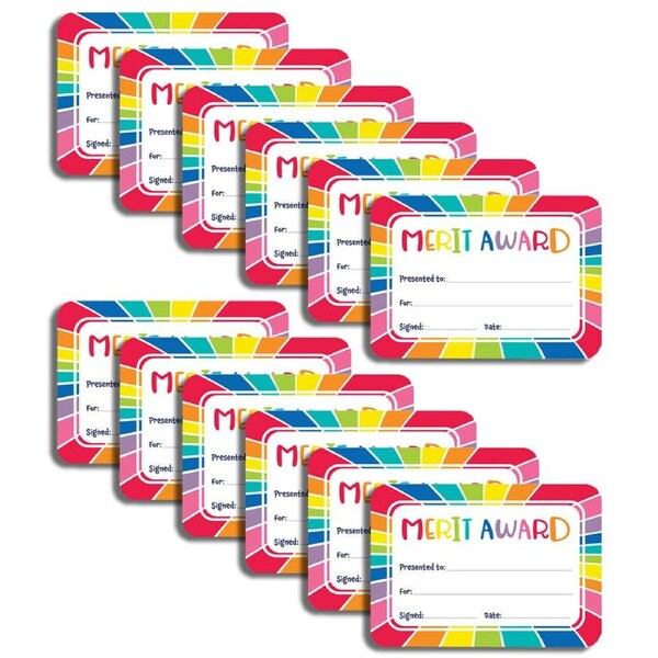 12x 30pc Learning Can Be Fun Giggle & Grow Merit Award Certificates A5