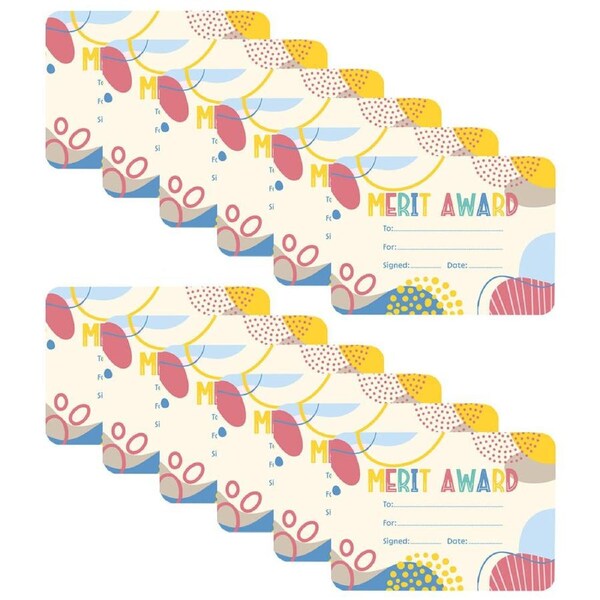 12x 30pc Learning Can Be Fun Growing Minds Merit Award Certificates A5