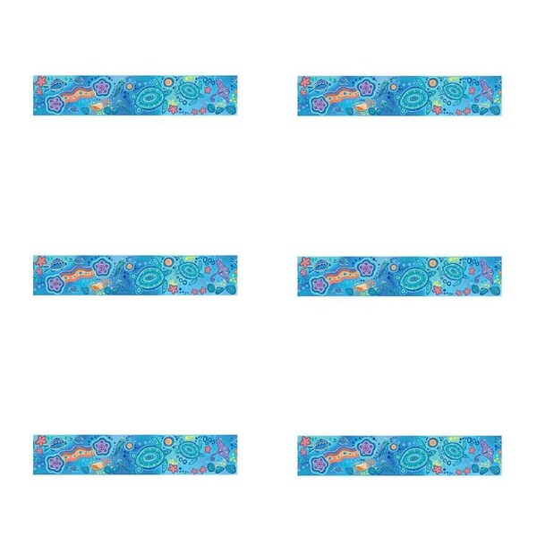 6x 12pc Learning Can Be Fun Ocean Country Border Pack 90cm x 7.5cm