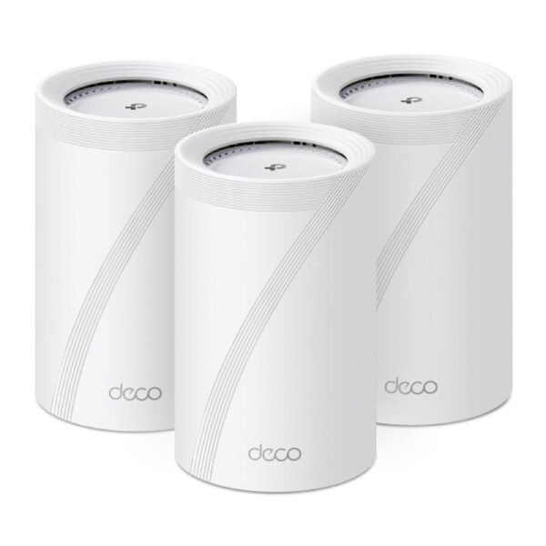Tp-Link Deco Be14000 Mesh Wi-Fi 7 Tri-Band System, 10ge(1), 2.5ge(1), Gbe(1) 3-Pack, 3yr