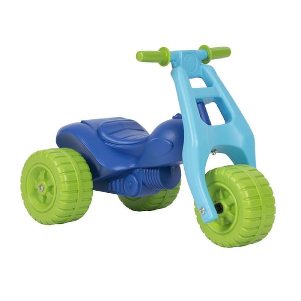 Avoca Junior 3-Wheeled ATV Ride On Kids Toy 59cm x 35cm Blue/Green 1-3y