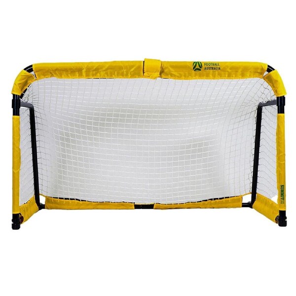 Summit Official Football Australia Metal Folding Soccer Goal Indoor/Outdoor 5ft