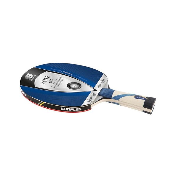 Sunflex Excite C45 Table Tennis Bat/Paddle for Intermediate 2.2mm Sponge Pips In