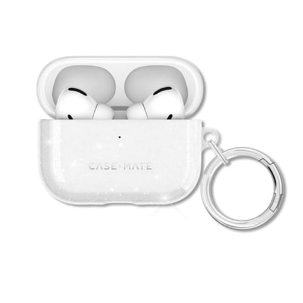 Case-Mate Twinkle Case for AirPods Pro 3 - Twilight Silver with Silver Carabiner
