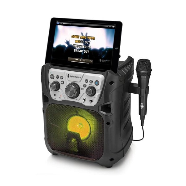 Singing Machine Mini Fiesta Bluetooth Karaoke with Light Show SML640