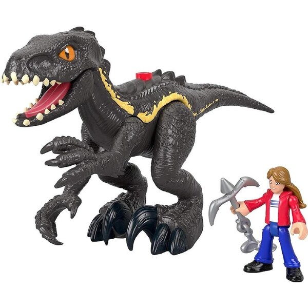 Imaginext Jurassic World Indoraptor & Maisie Figure Playset Dinosaur Action Toy