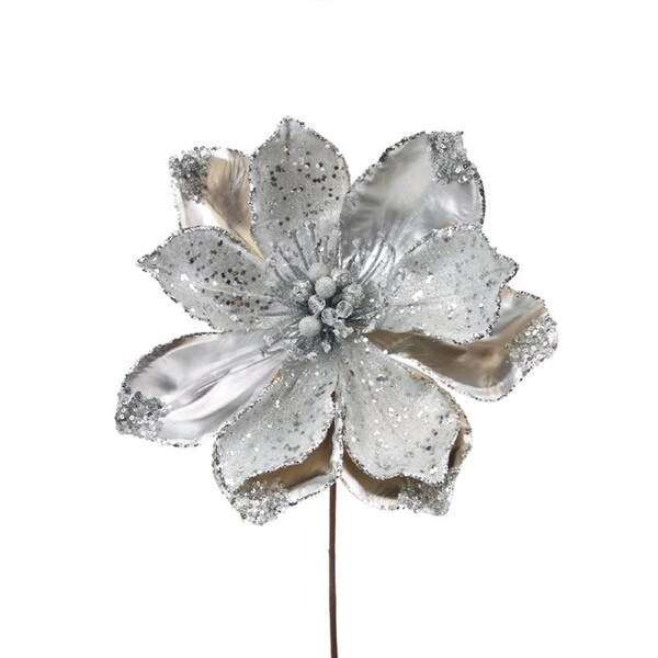Silver Magnolia Stem 33cm Wide