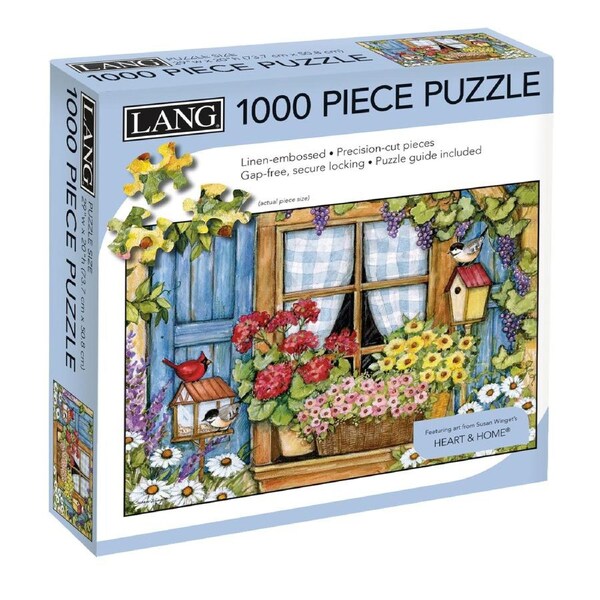 Lang Jigsaw Puzzle 1000 Piece Heart and Home Summertime Linen Embossed